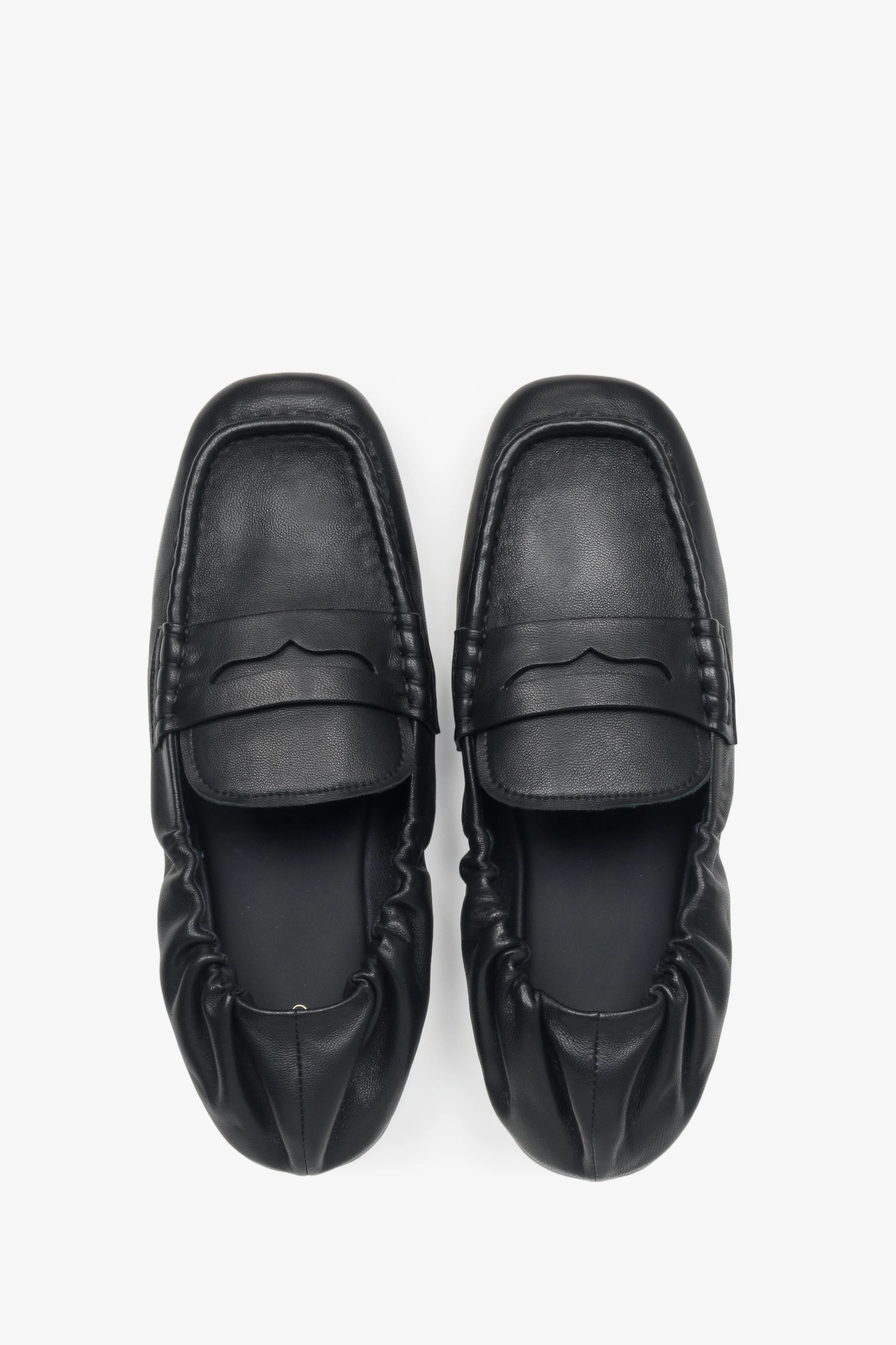 Elastyczne czarne loafersy damskie z miękkim zapiętkiem Estro ER00118783 - Image 4