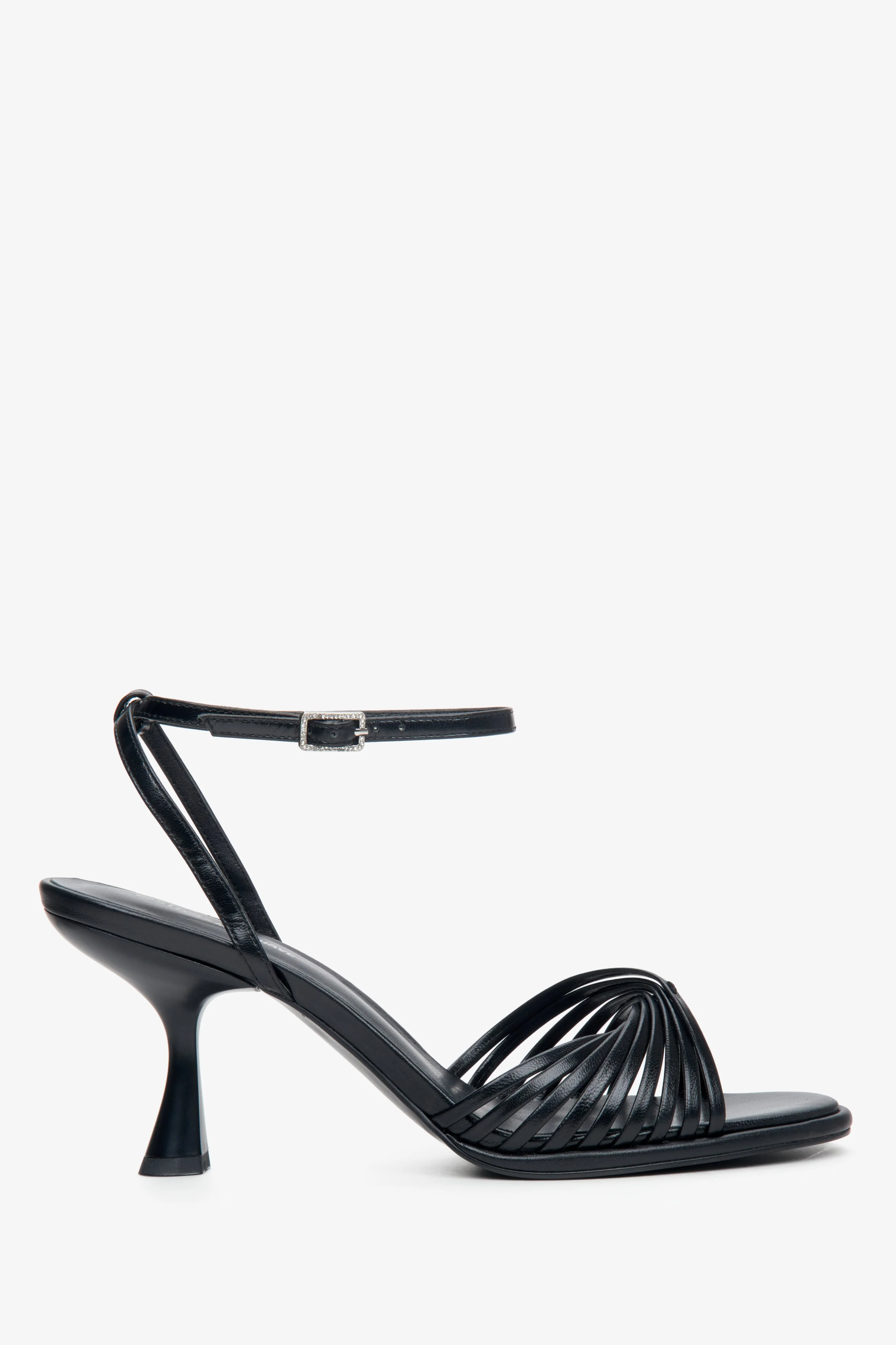 Czarne sandały damskie na obcasie kielichowym Estro X MustHave ER00114247 - Image 6
