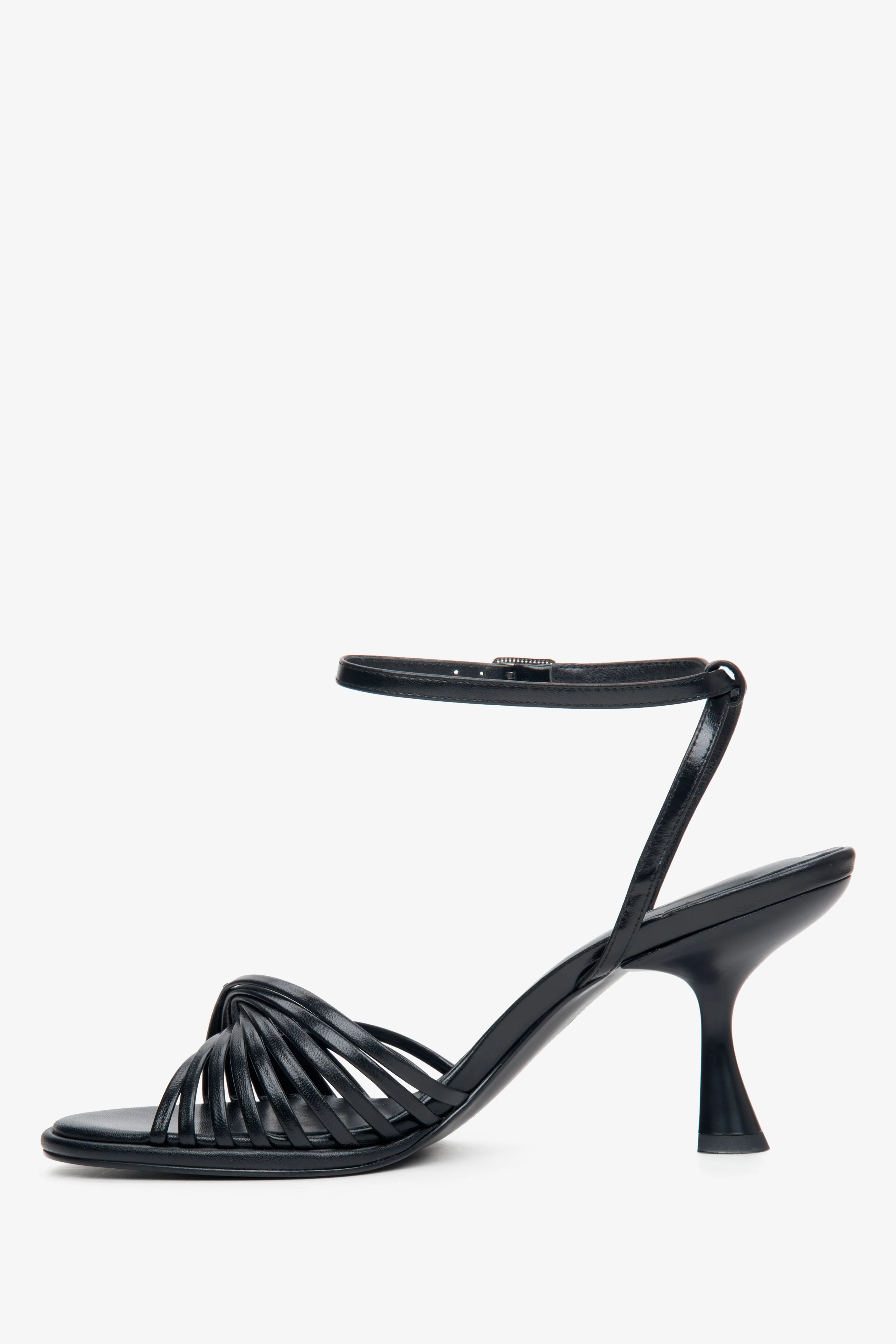 Czarne sandały damskie na obcasie kielichowym Estro X MustHave ER00114247 - Image 7