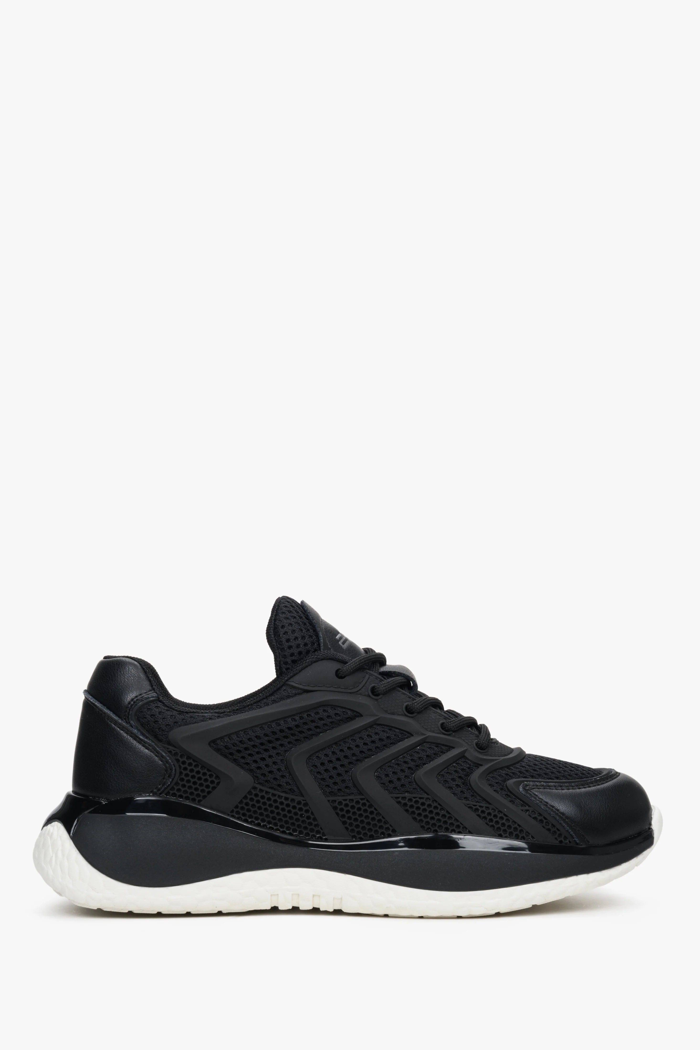 Damskie sneakersy w kolorze czarnym z siateczką ES8 ER00112712 - Image 3