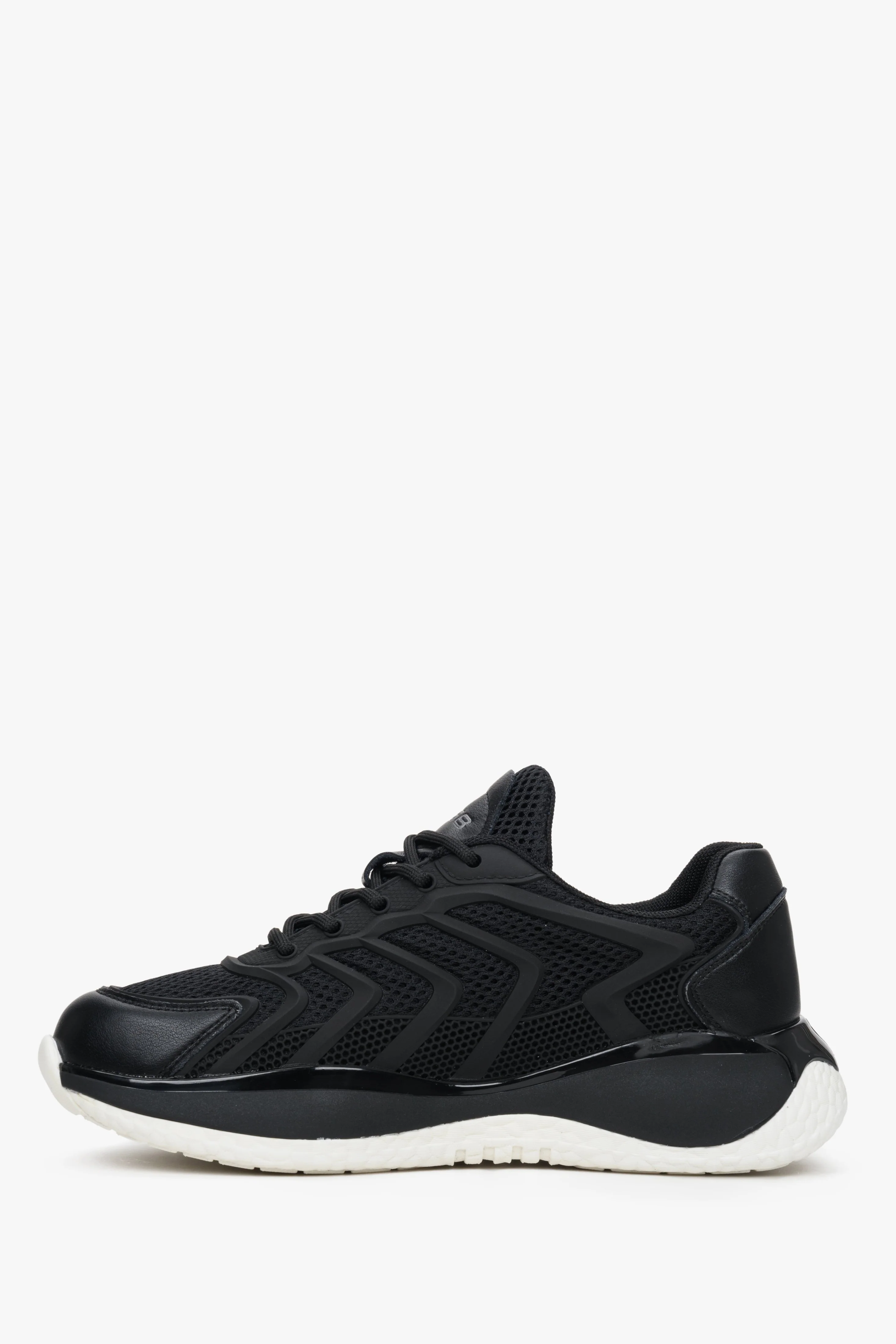 Damskie sneakersy w kolorze czarnym z siateczką ES8 ER00112712 - Image 6