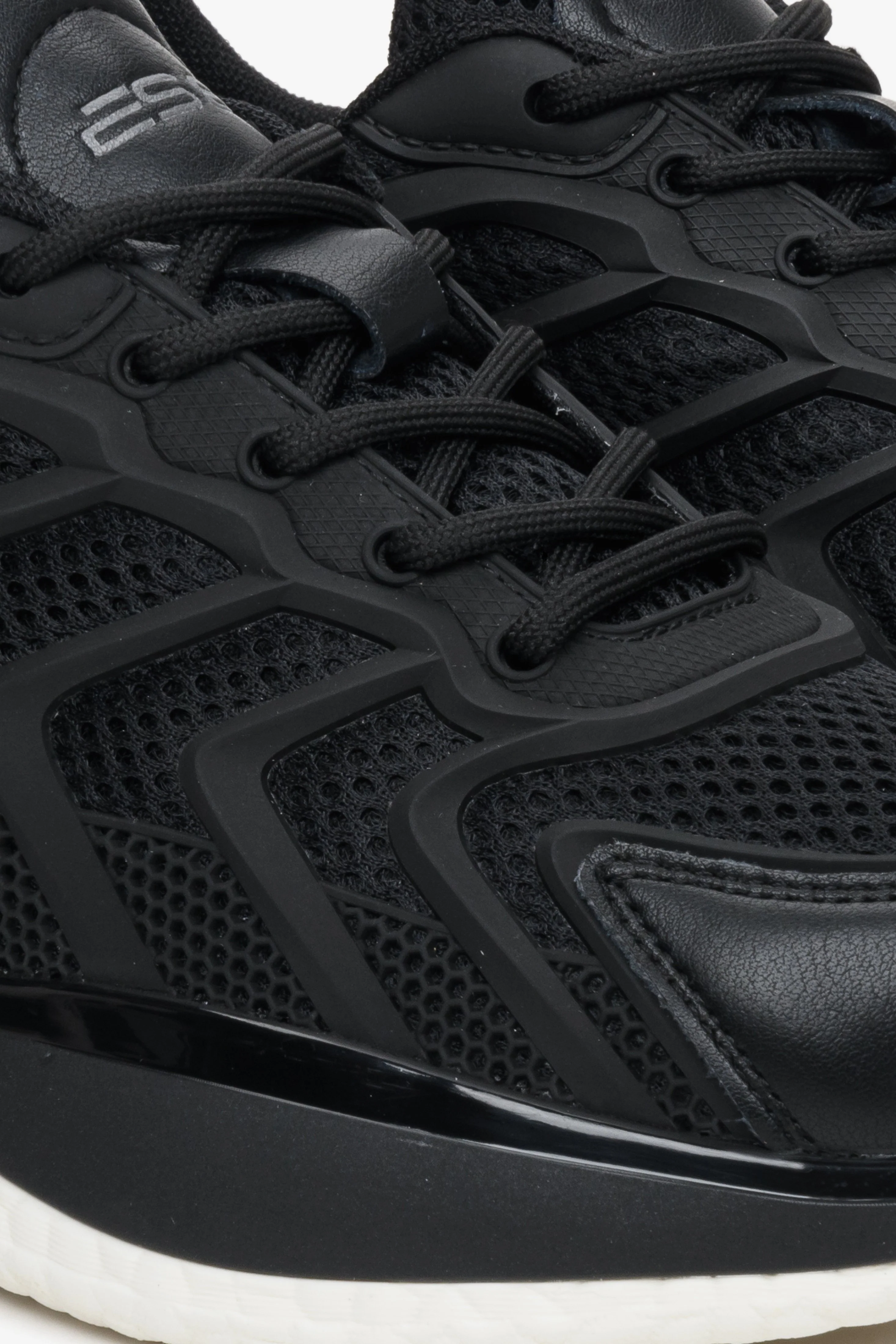 Damskie sneakersy w kolorze czarnym z siateczką ES8 ER00112712 - Image 8