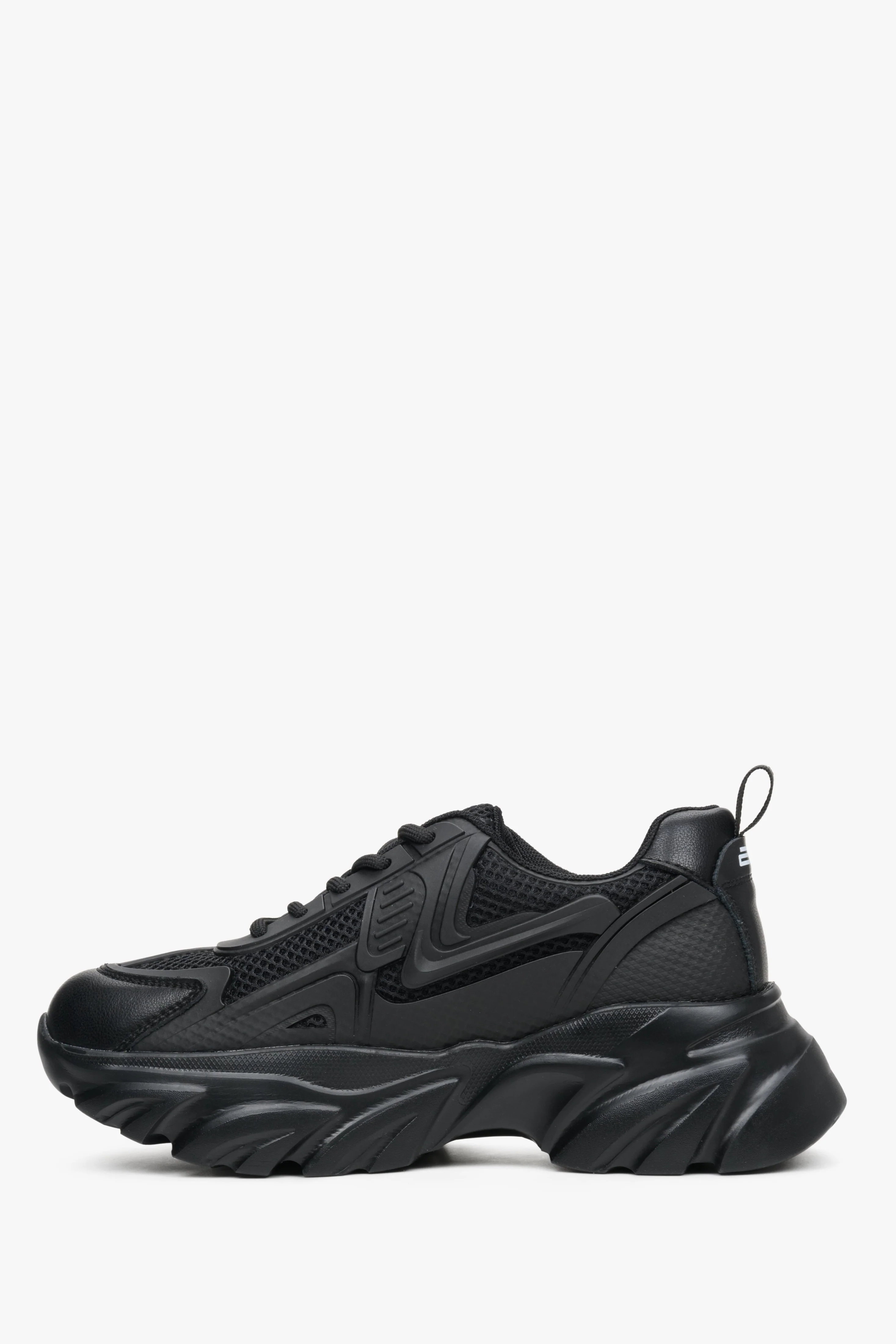 Czarne sneakersy damskie na grubej podeszwie ES 8 ER00112275 - Image 3