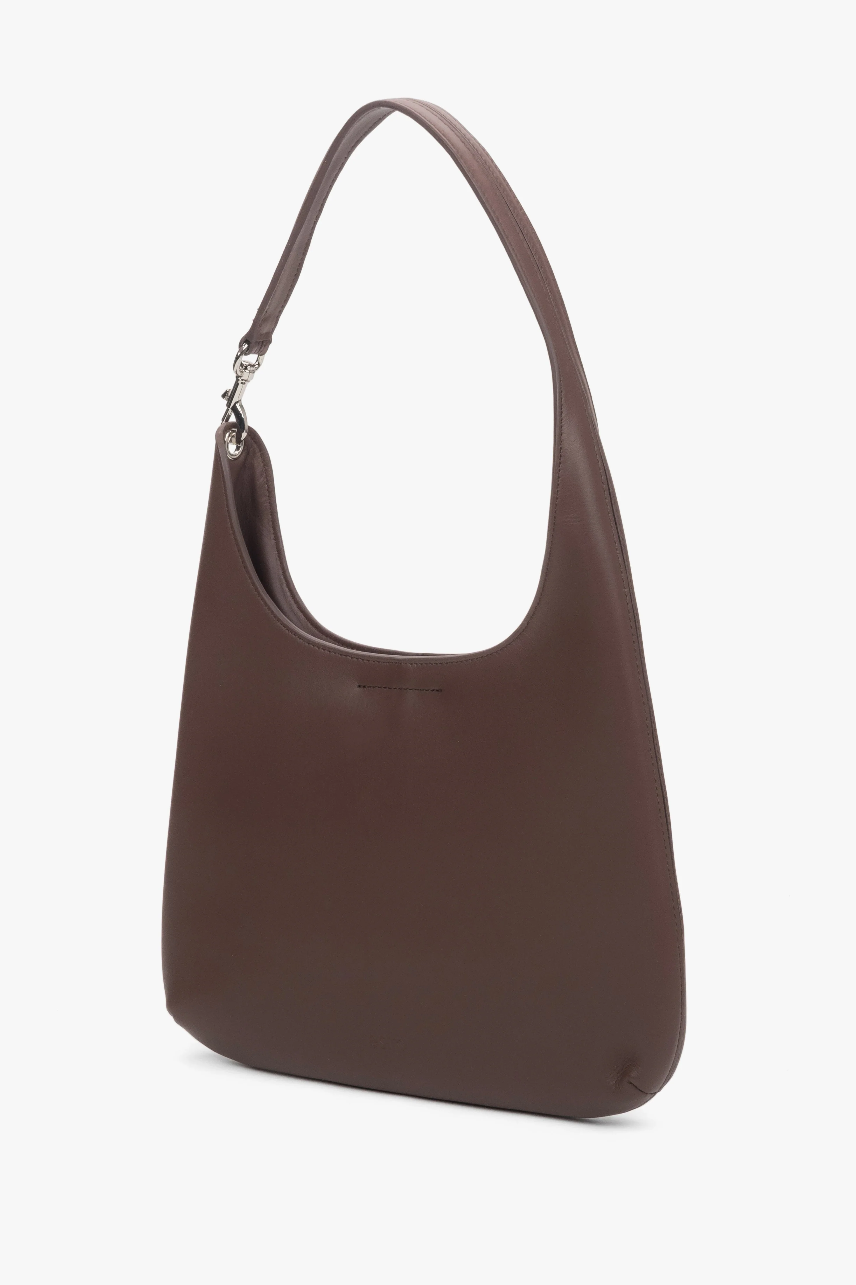Ciemnobrązowa torebka damska typu shopper ze skóry naturalnej Estro ER00118916 - Image 6